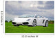 White High Performance Supercar Wall Decal