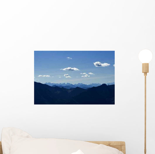 Bavarian Mountains Wall Decal Design 2
