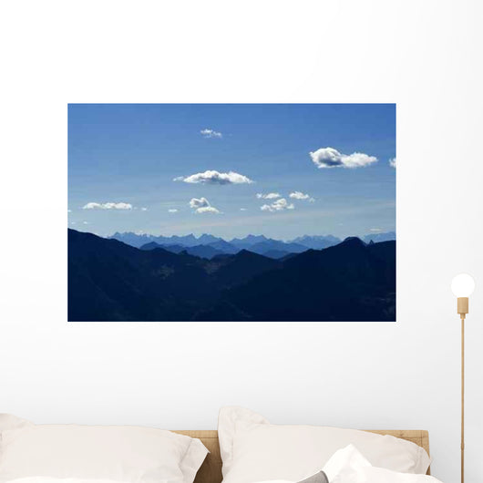 Bavarian Mountains Wall Decal Design 2