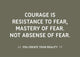 Courage Motivational Inspirational Quote Wall Decal