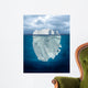 Mostly Underwater Ocean Iceberg Wall Decal