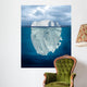 Mostly Underwater Ocean Iceberg Wall Decal