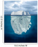 Mostly Underwater Ocean Iceberg Wall Decal