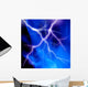 Blue Lightning Wall Decal