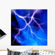 Blue Lightning Wall Decal