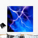 Blue Lightning Wall Decal