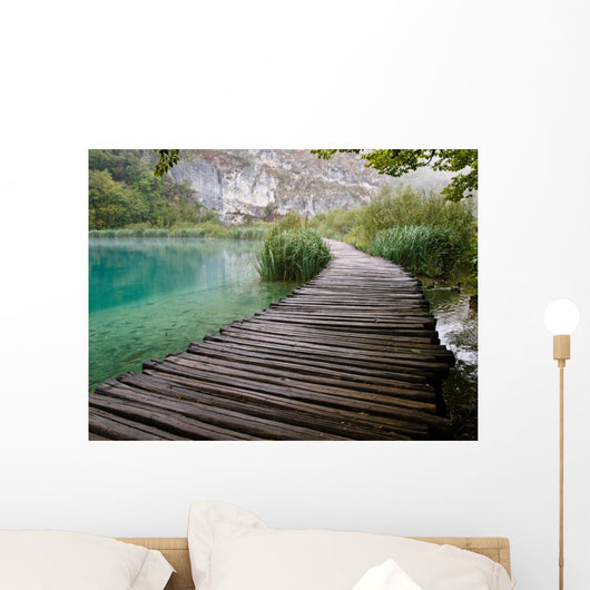 Turquoise Water with Fish Wall Decal