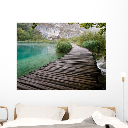 Turquoise Water with Fish Wall Decal