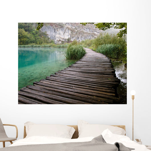 Turquoise Water with Fish Wall Decal
