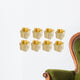 Eight Beautiful Golden Gifts Wall Decal