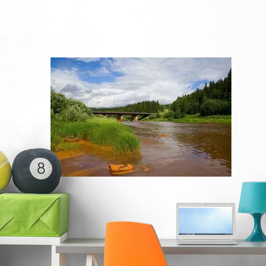 Polluted River Wall Decal
