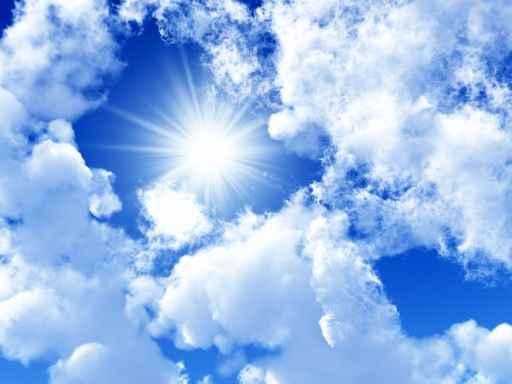 Blue Sky with White Wall Decal