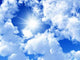 Blue Sky with White Wall Decal