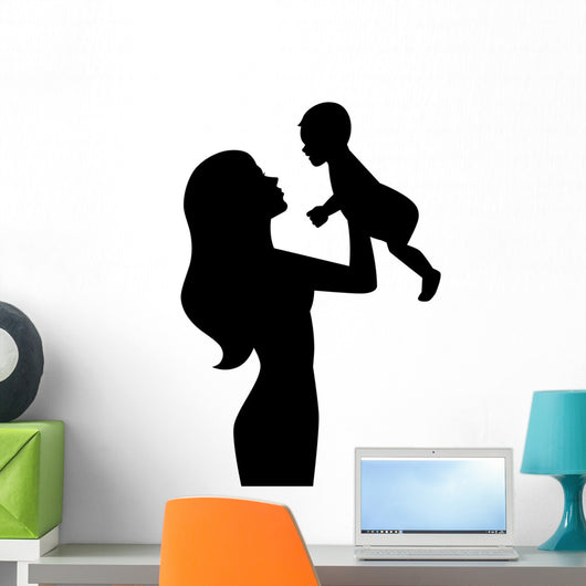 Mother Holding Baby Hands Wall Decal