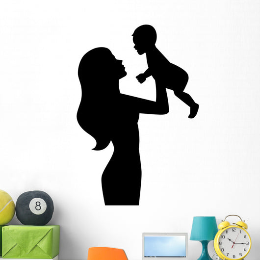 Mother Holding Baby Hands Wall Decal