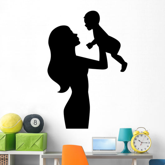 Mother Holding Baby Hands Wall Decal