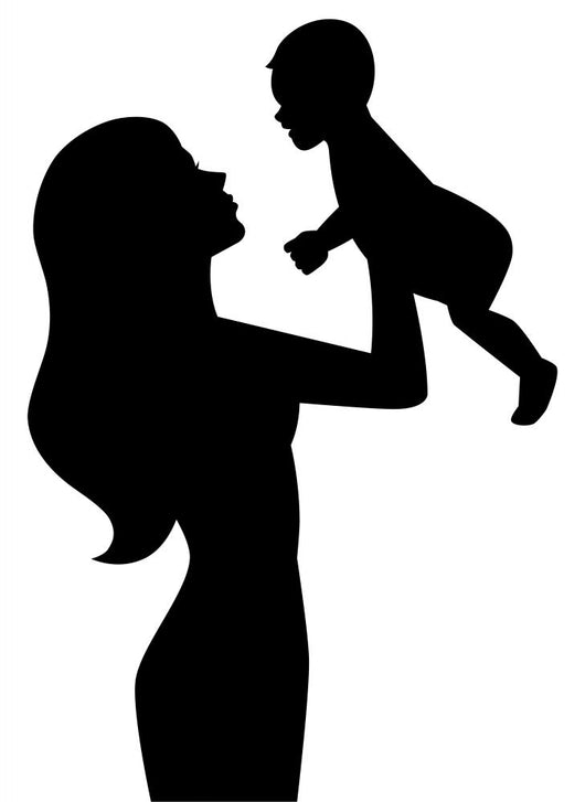Mother Holding Baby Hands Wall Decal