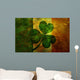 Ireland Flag with Shamrock Wall Decal