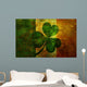 Ireland Flag with Shamrock Wall Decal