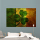 Ireland Flag with Shamrock Wall Decal