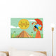 Pyramid Maya Mayan Chief Wall Decal