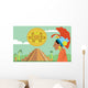 Pyramid Maya Mayan Chief Wall Decal