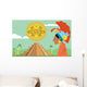 Pyramid Maya Mayan Chief Wall Decal
