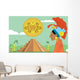 Pyramid Maya Mayan Chief Wall Decal