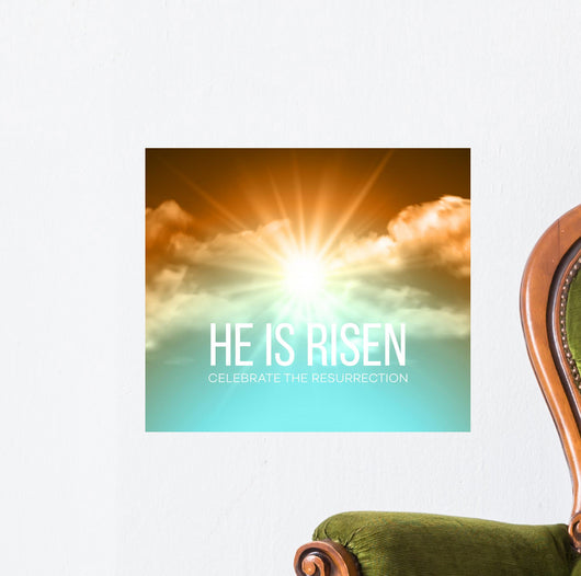 He Is Risen Easter Wall Decal