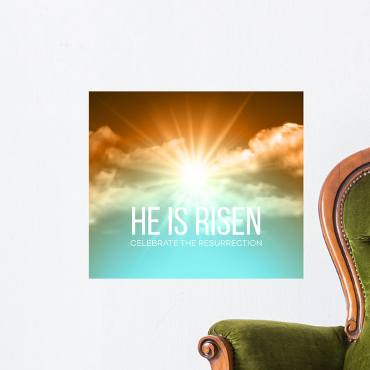 He Is Risen Easter Wall Decal