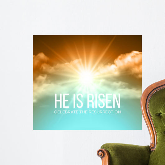 He Is Risen Easter Wall Decal