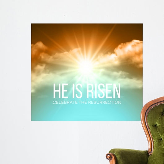 He Is Risen Easter Wall Decal