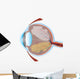Eye Illustration with Cross Wall Decal