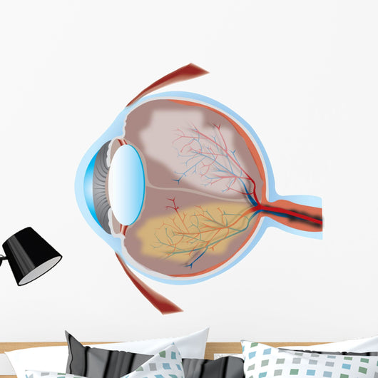 Eye Illustration with Cross Wall Decal