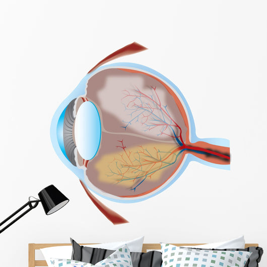 Eye Illustration with Cross Wall Decal