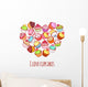 Banner with Different Cupcakes Wall Decal