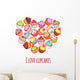 Banner with Different Cupcakes Wall Decal