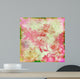 Vintage Pink Floral Paper Wall Decal
