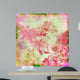 Vintage Pink Floral Paper Wall Decal
