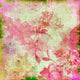 Vintage Pink Floral Paper Wall Decal