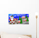 Christmas Village with Santa Wall Decal