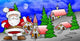Christmas Village with Santa Wall Decal