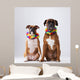 Two Boxer Dogs with Wall Decal