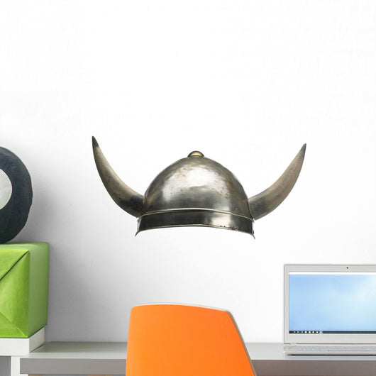 Horned Viking Helmet Wall Decal