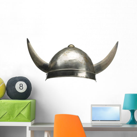 Horned Viking Helmet Wall Decal