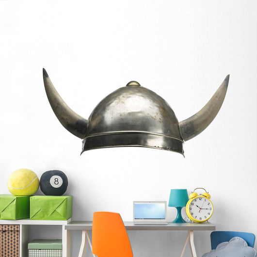 Horned Viking Helmet Wall Decal