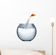 Goldfish Jumping out Water Wall Decal