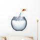 Goldfish Jumping out Water Wall Decal