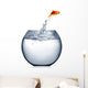 Goldfish Jumping out Water Wall Decal