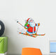 Santa Claus Skier Wall Decal